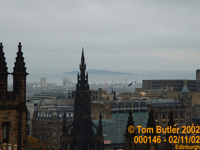 Photo ID: 000146, Looking out to the Firth of Forth from the top of the outlook tower, Edinburgh, Scotland
