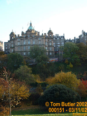 Photo ID: 000151, View from the Princes Gardens, Edinburgh, Scotland