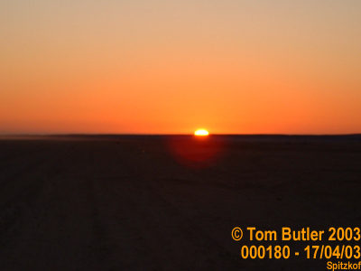 Photo ID: 000180, Sunset in the desert, Spitzkof, Namibia