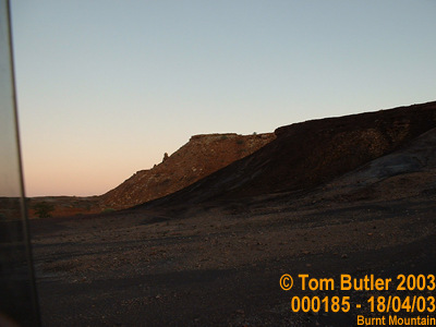 Photo ID: 000185, Strange coloured earth, Burnt Mountain, Namibia