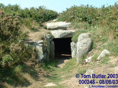Photo ID: 000248, A dolmen (Neolithic burial chamber) on L'Ancresse Common, L'Ancresse Common, Guernsey