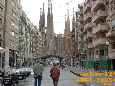 Photo ID: 000289, Looking towards La Sagrada Familia, Barcelona, Spain