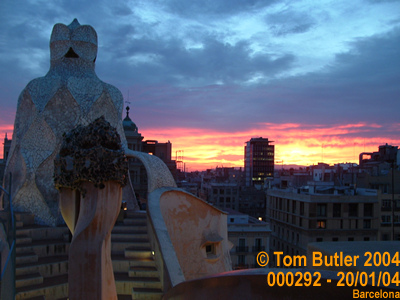Photo ID: 000292, More of the roof of Casa Mila, Barcelona, Spain