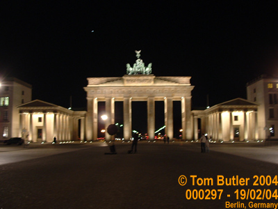 Photo ID: 000297, The Brandenburg gate at night, Berlin, Germany
