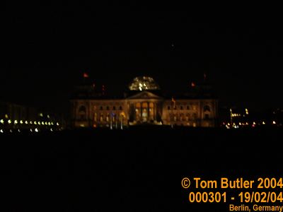 Photo ID: 000301, The Reichstag at night, Berlin, Germany