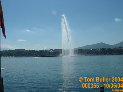 Photo ID: 000355, The Jet d'Eau on the Southern bank of the Lake, Geneva, Switzerland