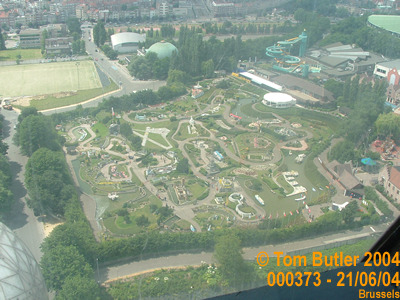Photo ID: 000373, MiniEurope viewed from the top of the Atomium, Brussels, Belgium