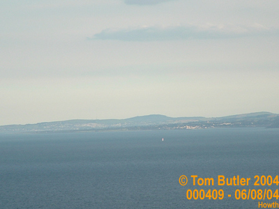 Photo ID: 000409, Bray, The outskirts of Dublin & the Wicklow mountains from the Howth Peninsular, Howth, Ireland