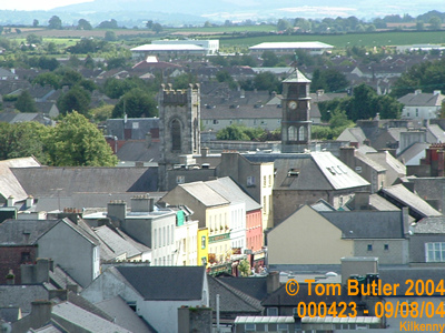 Photo ID: 000423, The view over Kilkenny from the top of the round tower, Kilkenny, Ireland