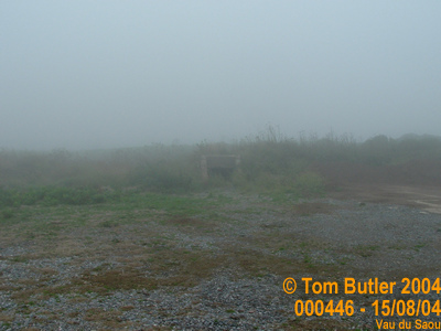 Photo ID: 000446, The only other remains of the camp, in an almost creepy early morning mist, Vau du Saou, Alderney