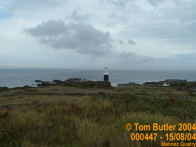 Photo ID: 000447, The lighthouse seen from the Quarry, Mannez Quarry, Alderney