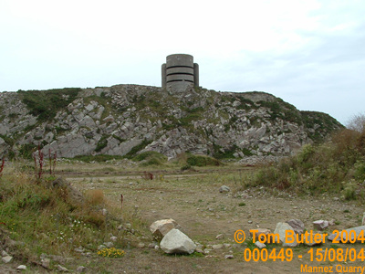 Photo ID: 000449, A German watchtower looks over the Quarry and out towards England, Mannez Quarry, Alderney