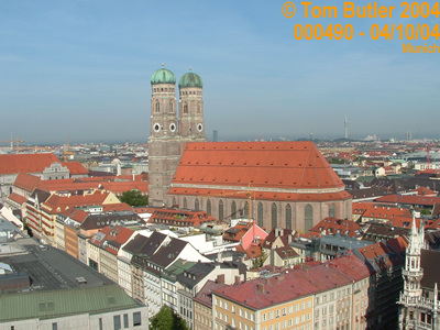 Photo ID: 000490, The Frauenkirche seen from St Peters Church, Munich, Germany