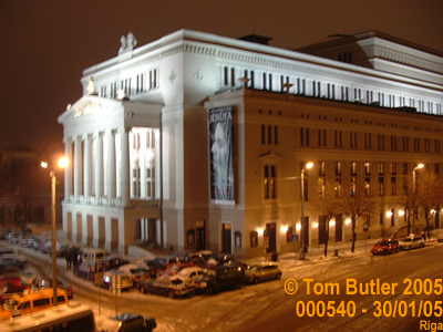 Photo ID: 000540, The front of the Riga Opera House from the hotel, Riga, Latvia