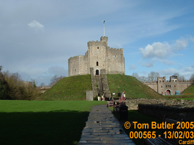 Photo ID: 000565, The old Norman Fort within the walls of Cardiff castle, Cardiff, Wales