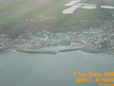 Photo ID: 000617, Mousehole seen from 1;500ft, Mousehole, Cornwall