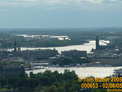 Photo ID: 000653, The city centre seen from the top of the TV tower, Stockholm, Sweden
