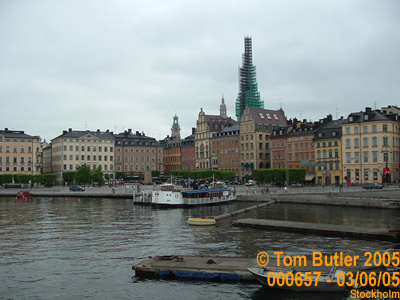 Photo ID: 000657, The edge of Gamla Stan from Slussen, Stockholm, Sweden