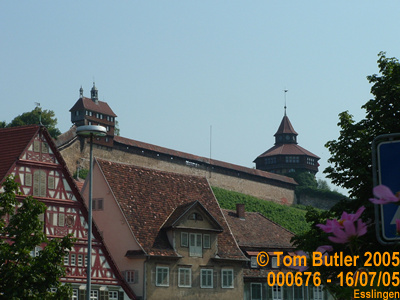 Photo ID: 000676, The Dicker Turm (fat tower) and remaining part of the city walls, Esslingen, Germany
