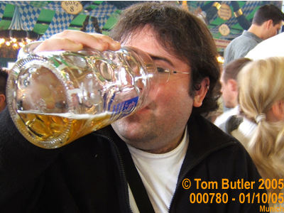 Photo ID: 000780, Yours truly on the 2nd Litre of the morning!, Munich, Germany