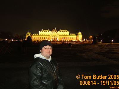 Photo ID: 000814, Yours truly outside Schlo Belvedere, Vienna, Austria