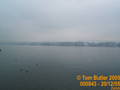 Photo ID: 000843, Looking across the lake towards the hills surrounding Zurich, Zurich, Switzerland