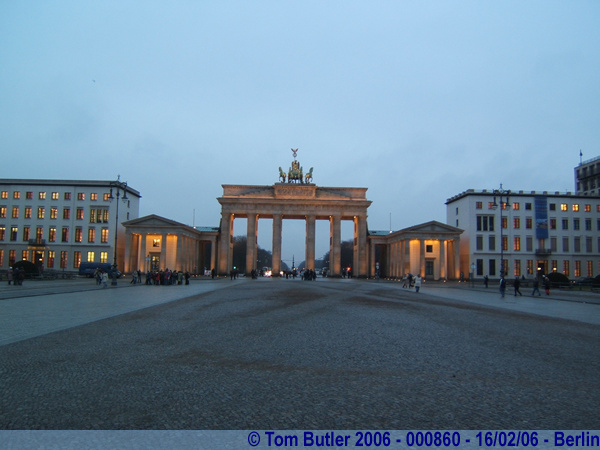 Photo ID: 000860, The Brandenburg gate at dusk, Berlin, Germany