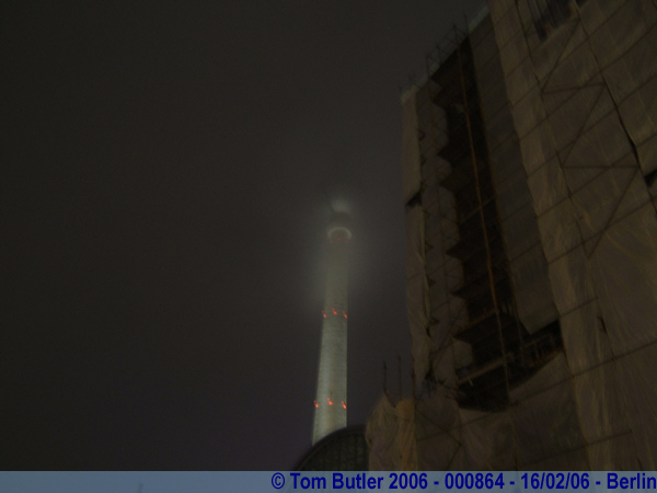 Photo ID: 000864, The TV tower dissapears into the mists at Alexanderplatz, Berlin, Germany