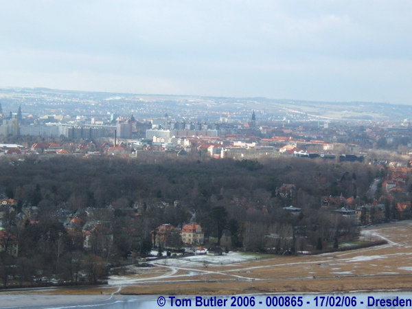 Photo ID: 000865, The view from the top station of the Schwebebahn, overlooking Dresden, Dresden, Germany