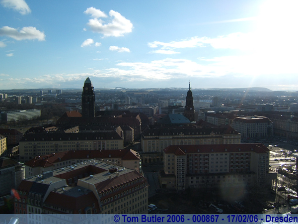 Photo ID: 000867, The view from the top of the Frauenkirche, Dresden, Germany