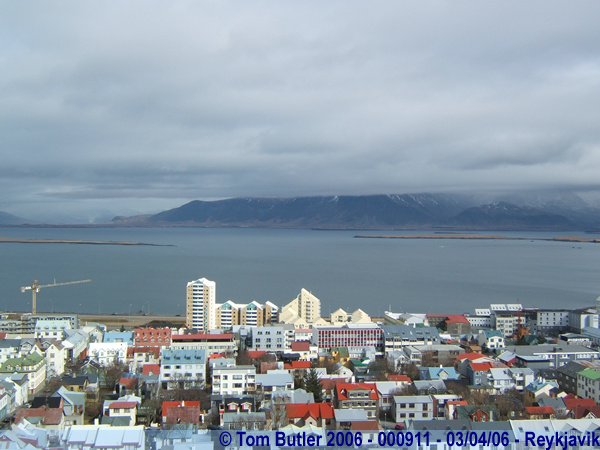 Photo ID: 000911, The view from the top of the Hallgrmskirkja, Reykjavik, Iceland