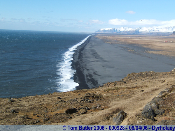 Photo ID: 000928, Looking across the lava beach from the lighthouse, Dyrhlaey, Iceland