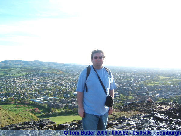 Photo ID: 000982, On top of Arthur's Seat overlooking Edinburgh, Edinburgh, Scotland