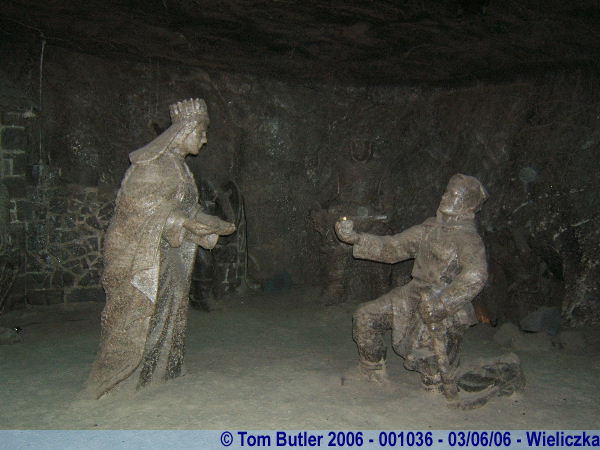 Photo ID: 001036, Statues in the salt mine, Wieliczka, Poland