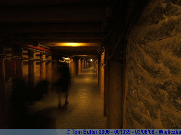 Photo ID: 001039, Looking down a mine corridor, Wieliczka, Poland