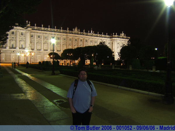 Photo ID: 001052, Me, in front of the Palacio Real, Madrid, Spain