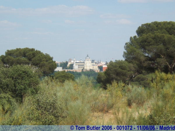 Photo ID: 001072, The cathedral and Palacio Real seen from Casa de Campo , Madrid, Spain