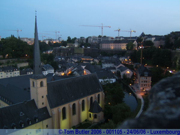 Photo ID: 001105, The Grund at dusk, Luxembourg, Luxembourg