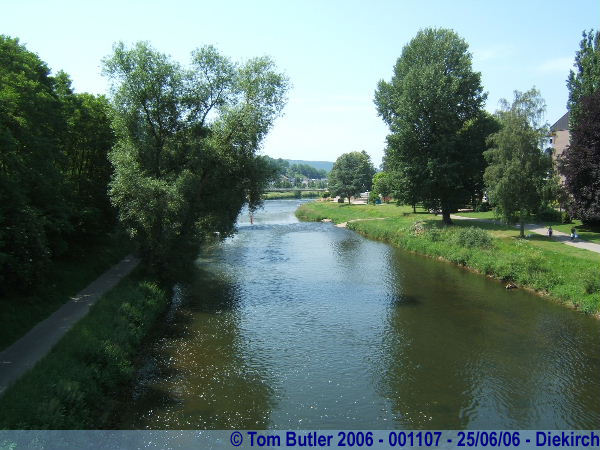 Photo ID: 001107, The Sre river running along the edge of town, Diekirk, Luxembourg