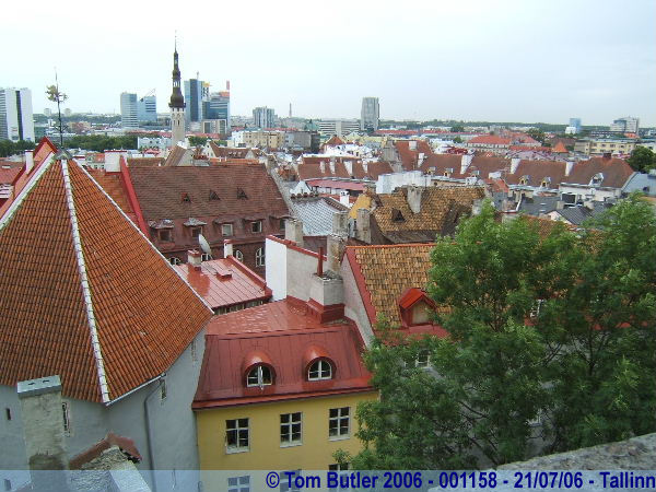 Photo ID: 001158, Looking across the lower old town from Toompea, Tallinn, Estonia