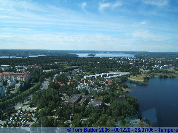 Photo ID: 001220, The view from the top of the tower, Tampere, Finland