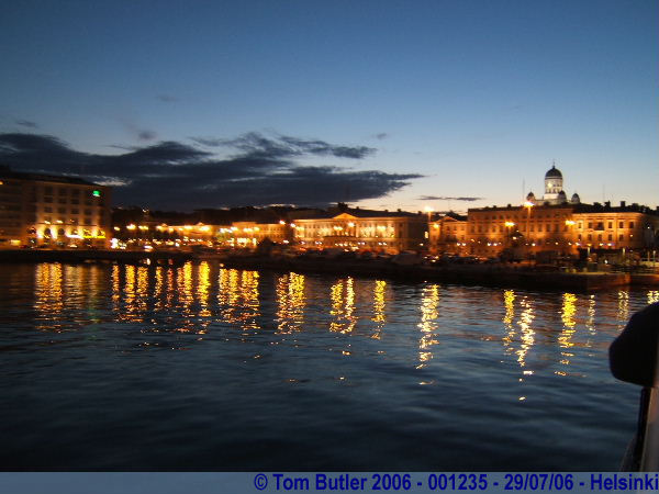 Photo ID: 001235, The harbour in Helsinki at almost midnight, Helsinki, Finland
