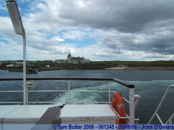 Photo ID: 001245, Looking back towards John O'Groats from the ferry, John O'Groats, Scotland