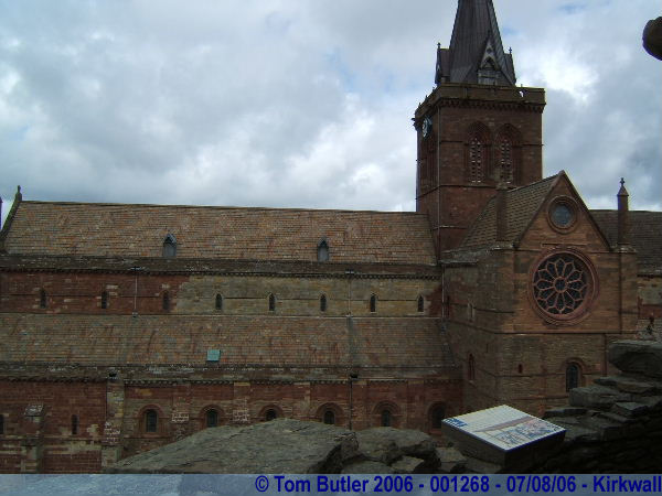 Photo ID: 001268, St Magnus Cathedral seen from the Bishops Palace, Kirkwall, Orkney Islands