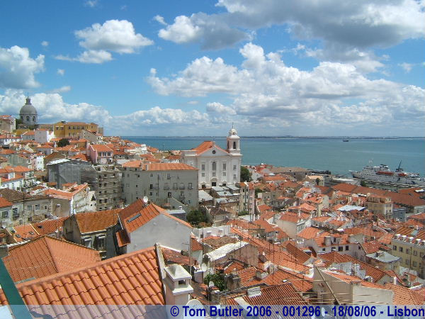 Photo ID: 001296, View from the Santa Luzia view point, Lisbon, Portugal