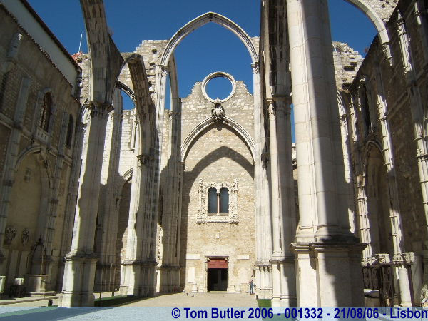 Photo ID: 001332, Inside the ruins of the Convento do Carmo, Lisbon, Portugal