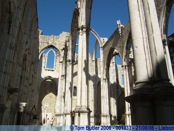 Photo ID: 001333, Inside the ruins of the Convento do Carmo, Lisbon, Portugal