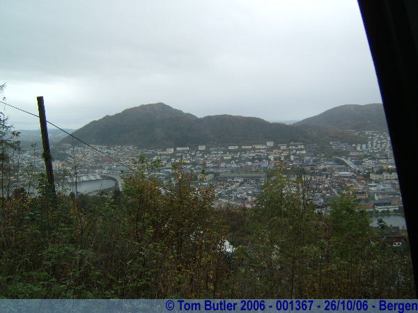 Photo ID: 001367, The view from half way up the Flibanen, Bergen, Norway