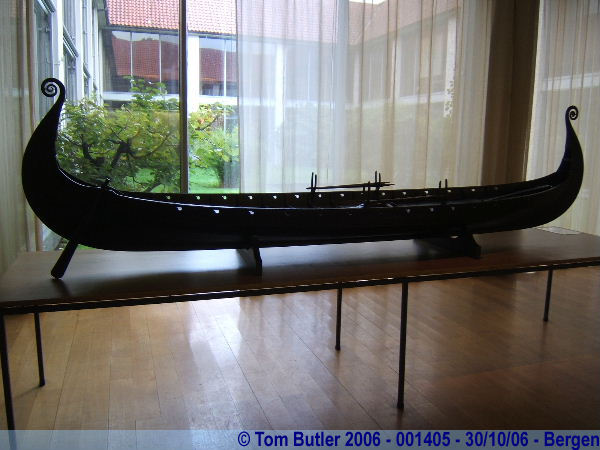 Photo ID: 001405, A model of a Viking long boat, Bergen, Norway