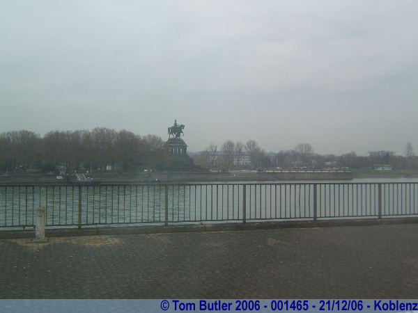 Photo ID: 001465, The monument seen from the opposite side of the Rhine, Koblenz, Germany